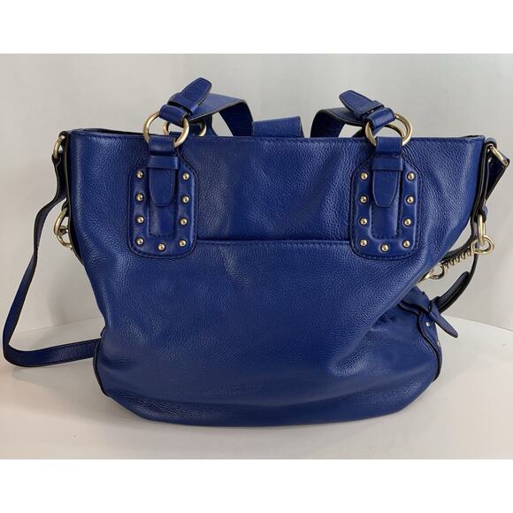 Michael Kors Large Blue Handbag With Crossbody Strap - Picture 3 of 15